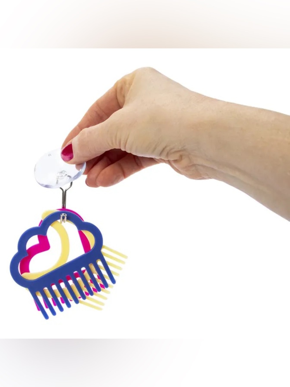 3 Mini Shower Comb Set – Blue, Yellow & Pink - Picture 3 of 6